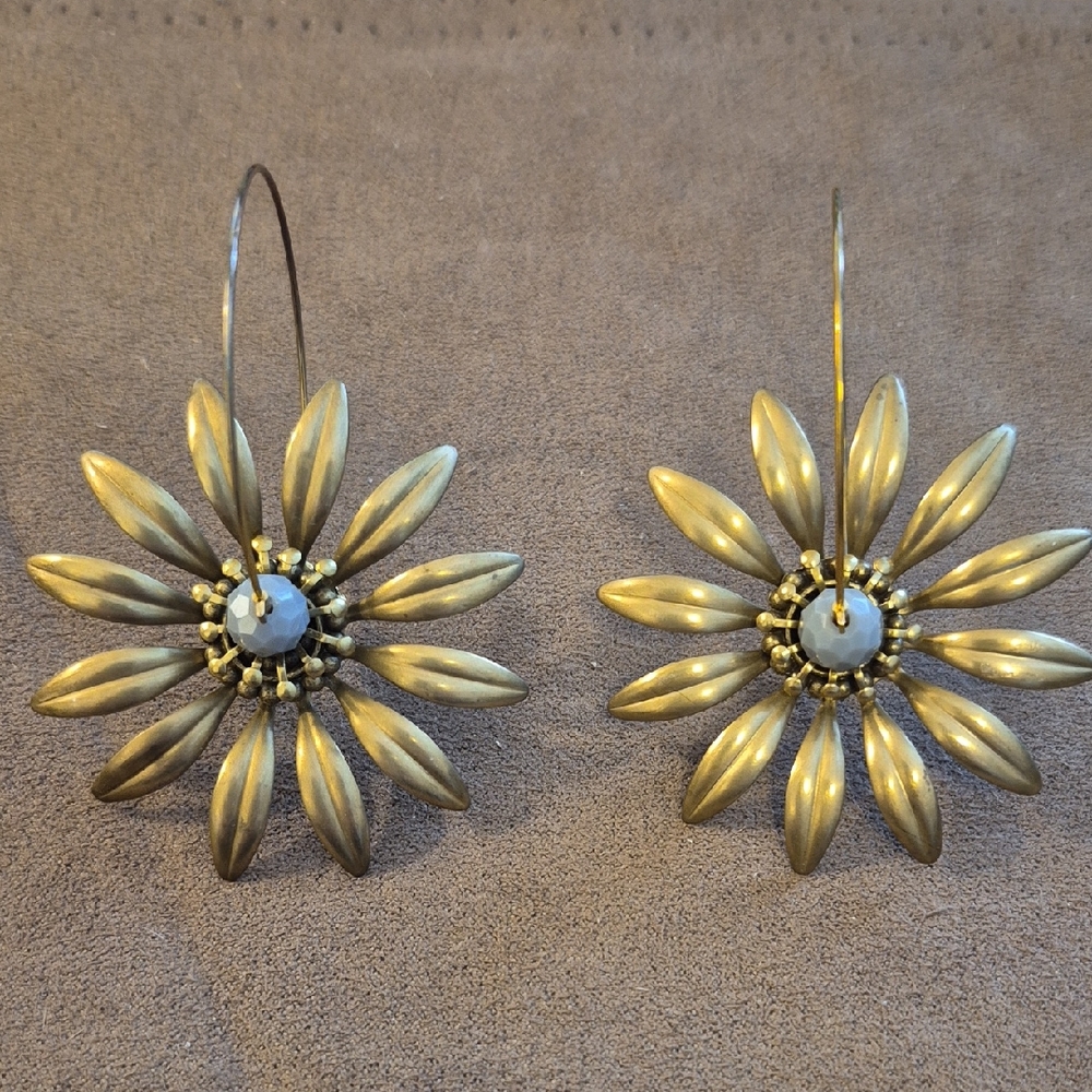 Boutique Floral Pierced Earrings